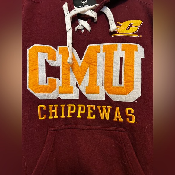 Central Michigan University Hoodie Top of the World - Picture 4 of 5